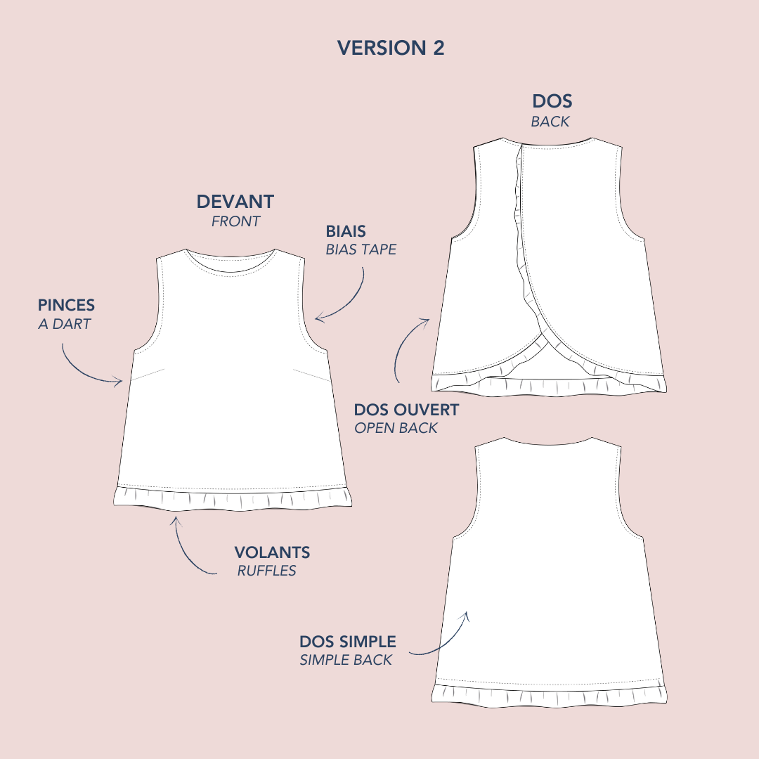 Patron de couture - Alia - vendu à l'unité