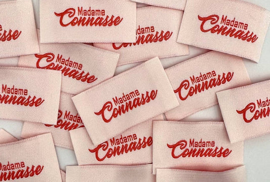 Étiquette à coudre : Madame Connasse - ROSE
