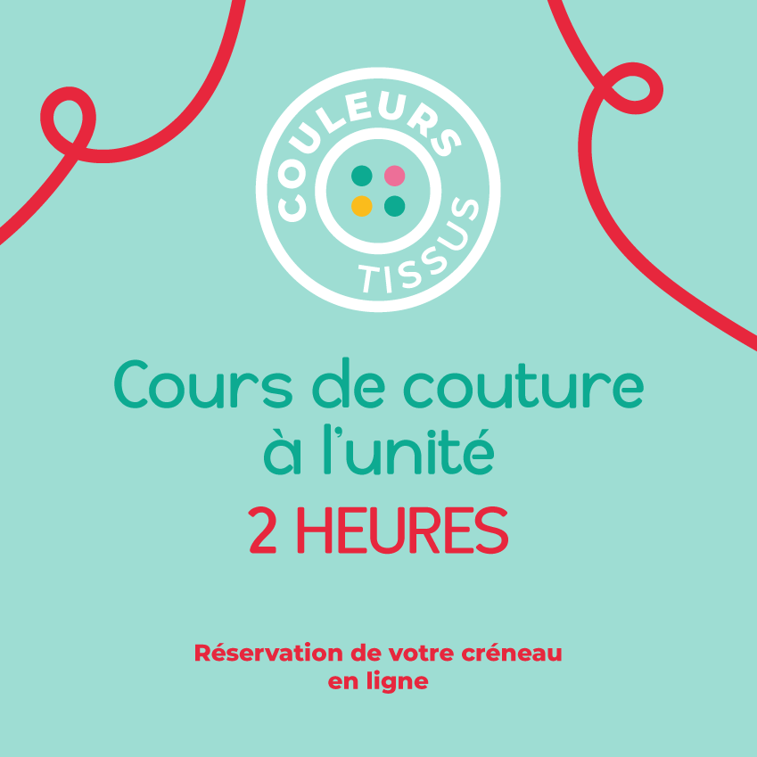 Cours de couture de 2h - Réservez votre atelier couture