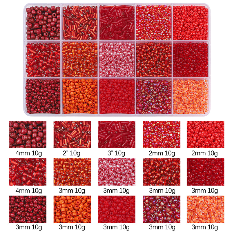 Kit de perles de rocaille en verre