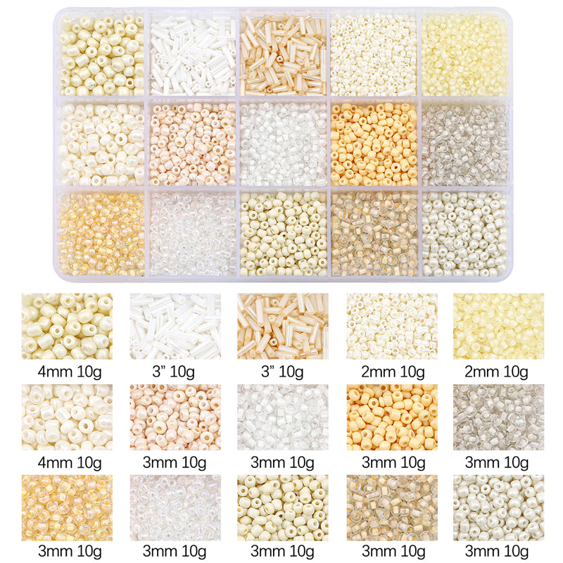 Kit de perles de rocaille en verre