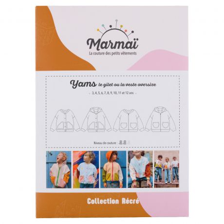 Patron Marmaï Kids Gilet et veste oversize 3-12a