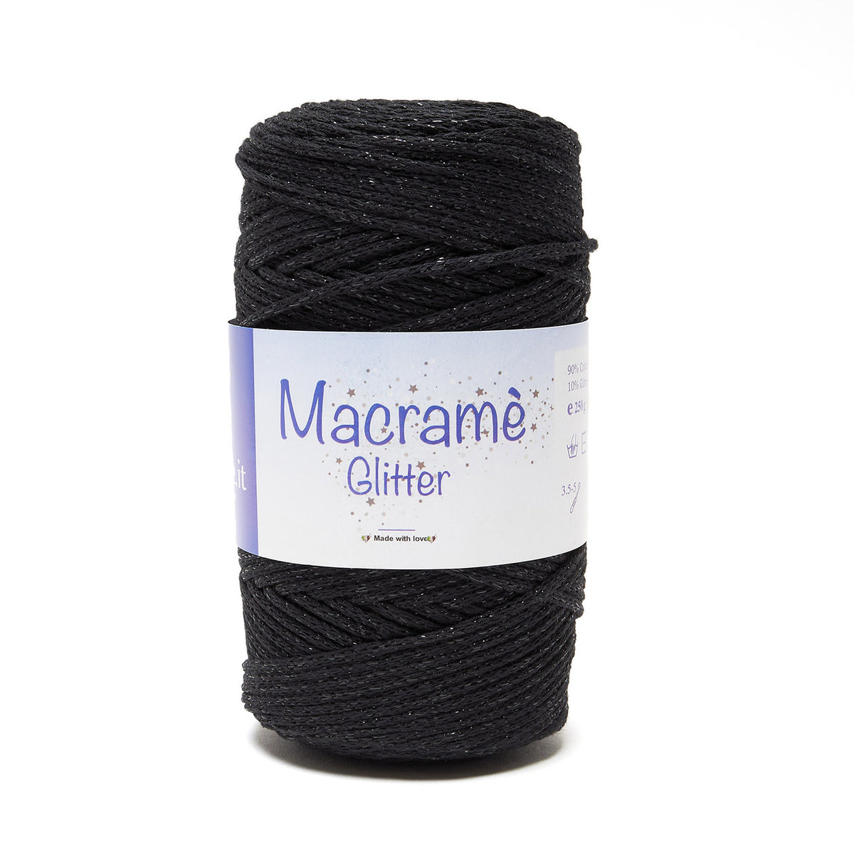 Fil macramé pailleté 2 mm - 250 m