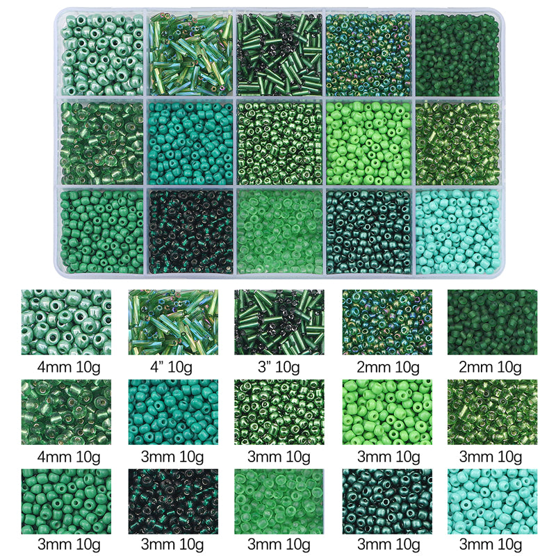 Kit de perles de rocaille en verre