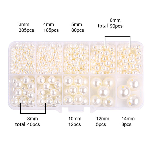 Kit de perles de perles en plastique 800pcs/boîte