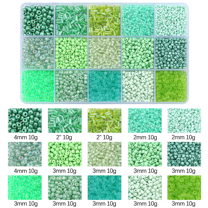 Kit de perles de rocaille en verre