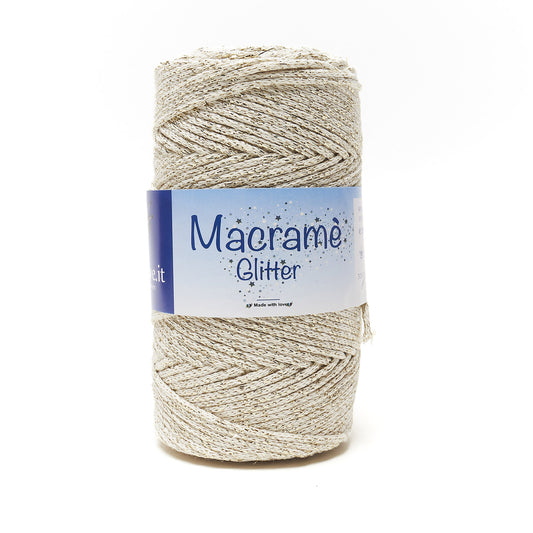 Fil macramé pailleté 2 mm - 250 m
