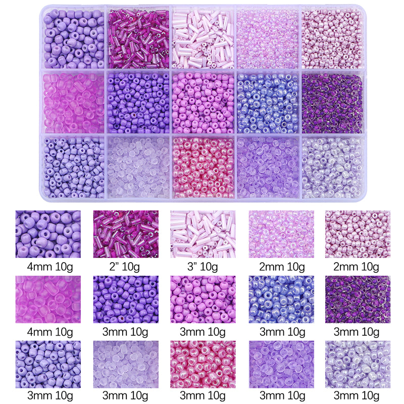 Kit de perles de rocaille en verre