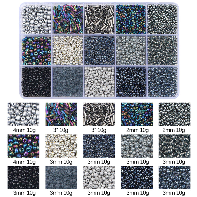 Kit de perles de rocaille en verre