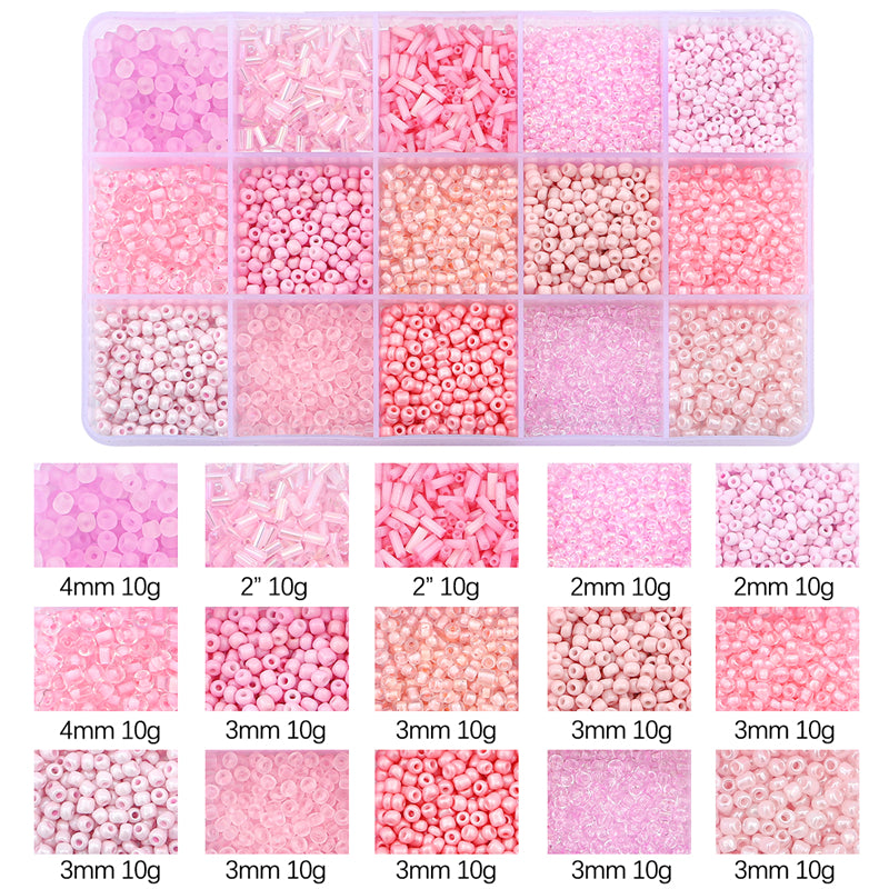 Kit de perles de rocaille en verre