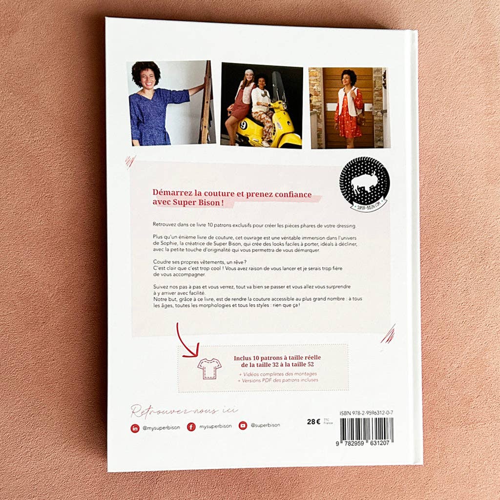 Livre "je couds mes premiers vêtements" avec Super Bison