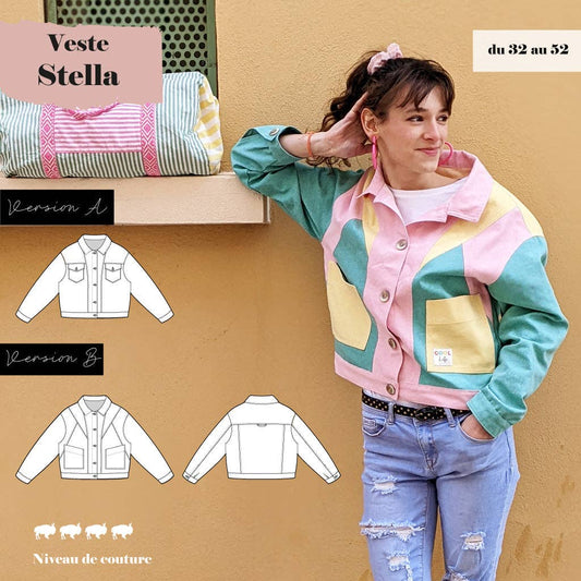 Patron Veste Stella du 32 au 52