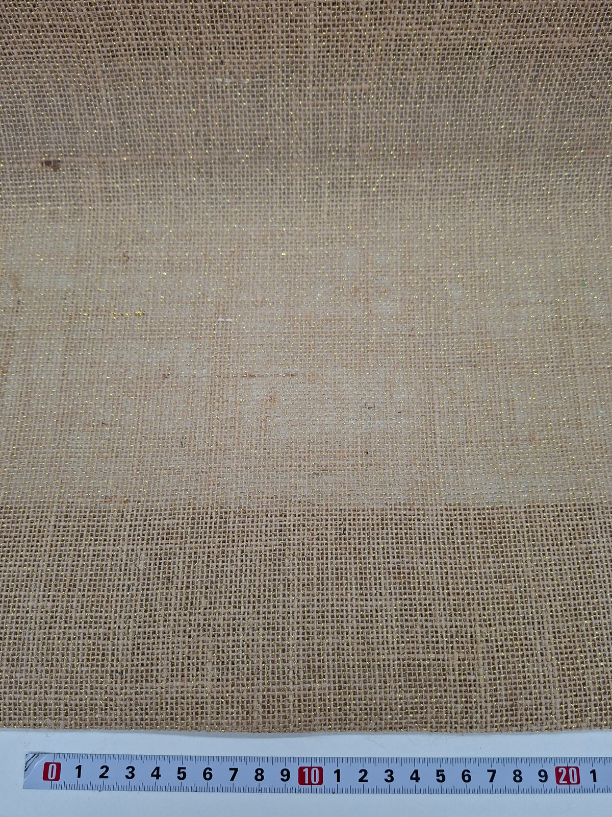 Toile de jute Lurex - vendue par 50 cm