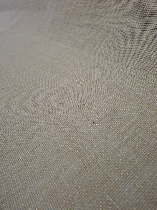 Toile de jute Lurex - vendue par 50 cm
